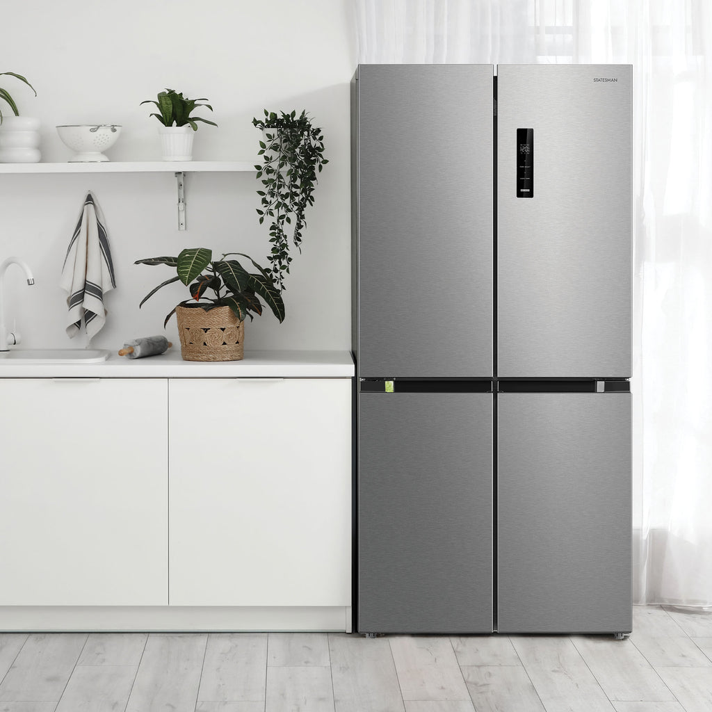 STATESMAN - 178cm, 474L, Multi Door Fridge Freezer - Inox - MD018474NI - Kitchenary