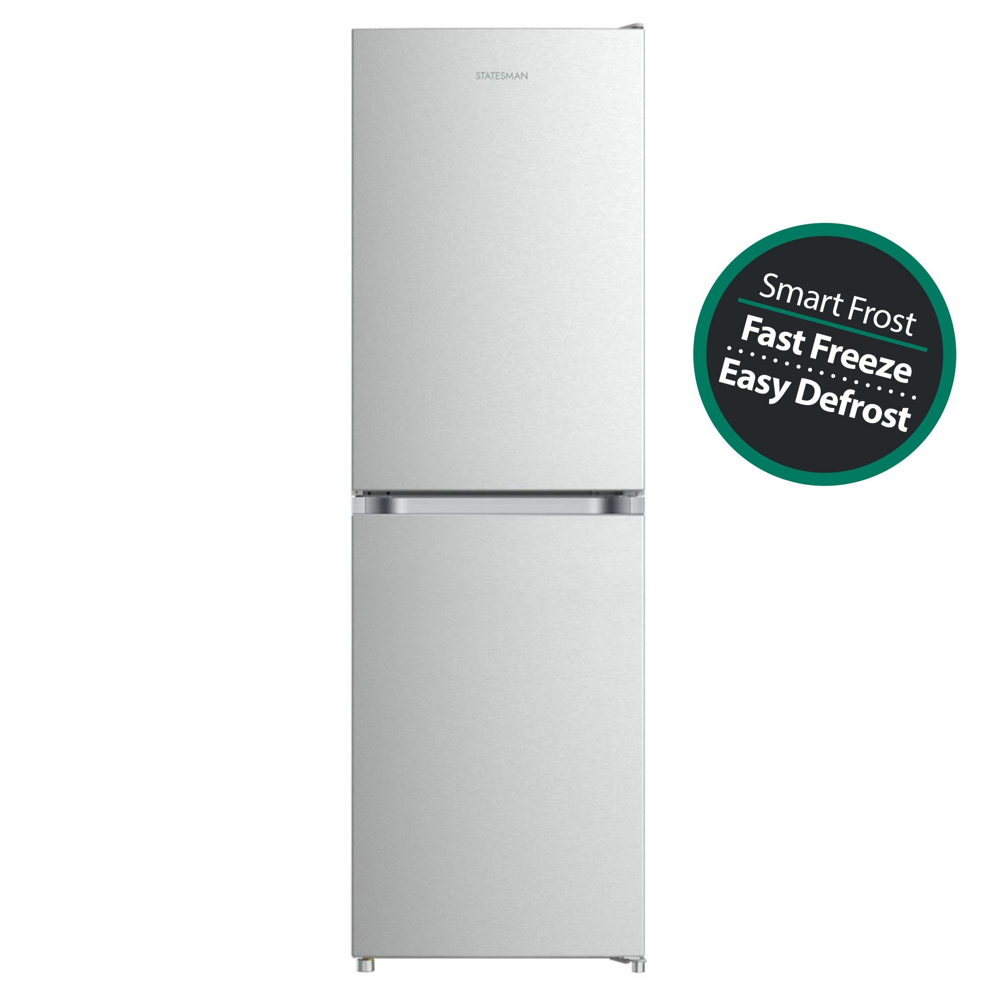 STATESMAN - 17cm High 50/50 Low frost Fridge Freezer - Silver - F01754LFS - Kitchenary