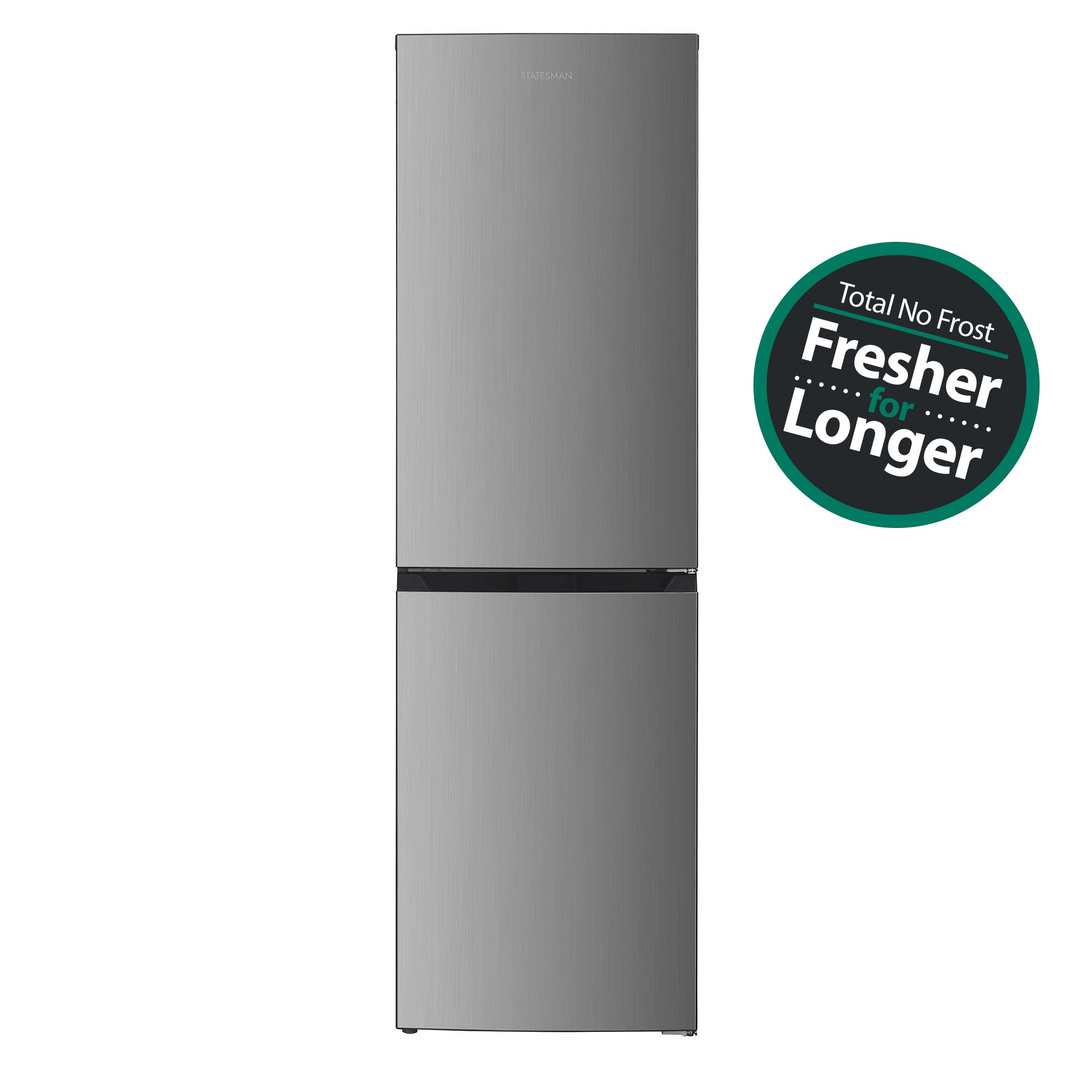 STATESMAN - 183cm High, 55cm Wide 50/50 Total No Frost Fridge Freezer - Inox - TNF18552X - Kitchenary