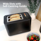 STATESMAN - 2 Slice Digital Toaster - Black - SKT02918B - Kitchenary