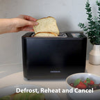 STATESMAN - 2 Slice Digital Toaster - Black - SKT02918B - Kitchenary