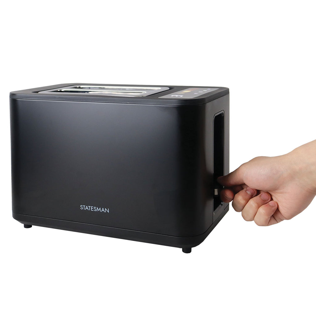 STATESMAN - 2 Slice Digital Toaster - Black - SKT02918B - Kitchenary