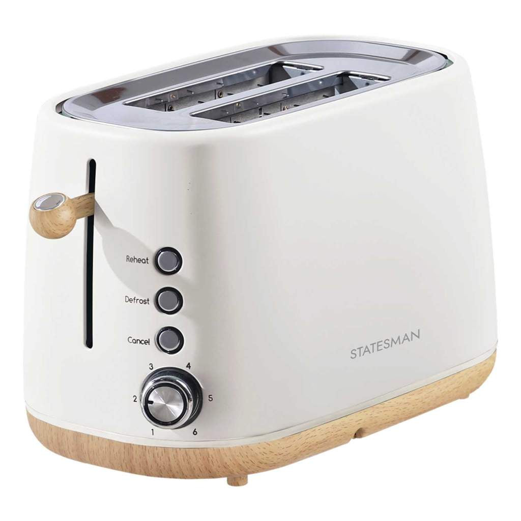 STATESMAN - 2 Slice Scandi Toaster - Cream - SKT05090CR - Kitchenary