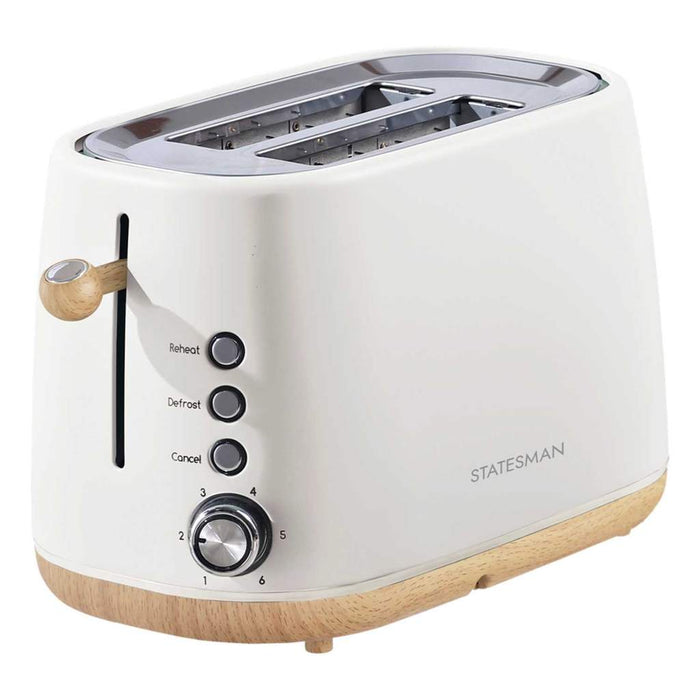 STATESMAN - 2 Slice Scandi Toaster - Cream - SKT05090CR - Kitchenary