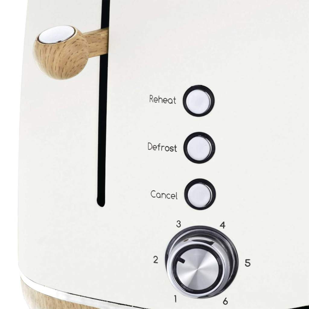 STATESMAN - 2 Slice Scandi Toaster - Cream - SKT05090CR - Kitchenary