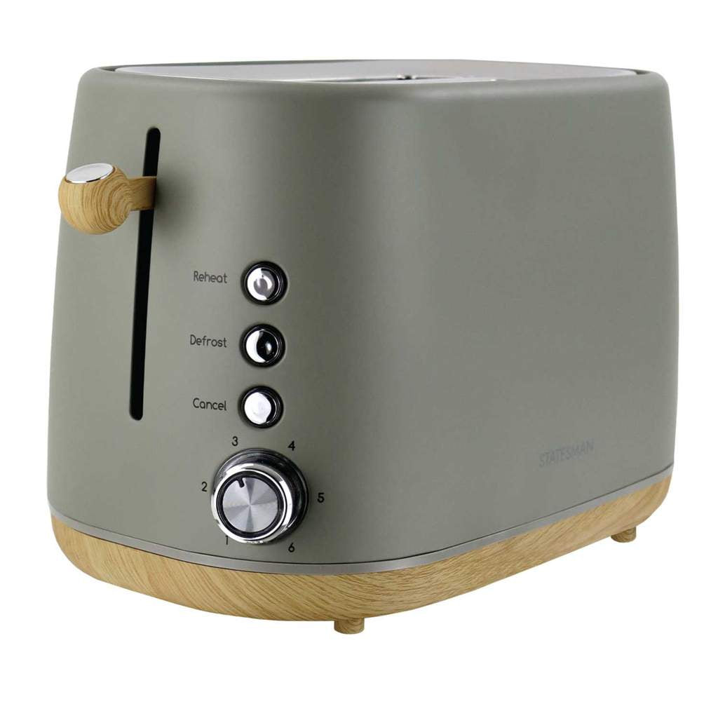 STATESMAN - 2 Slice Scandi Toaster - Green - SKT05090GR - Kitchenary