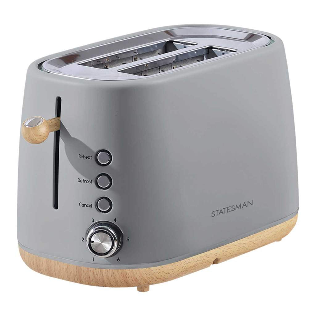 STATESMAN - 2 Slice Scandi Toaster - Grey - SKT05090GY - Kitchenary