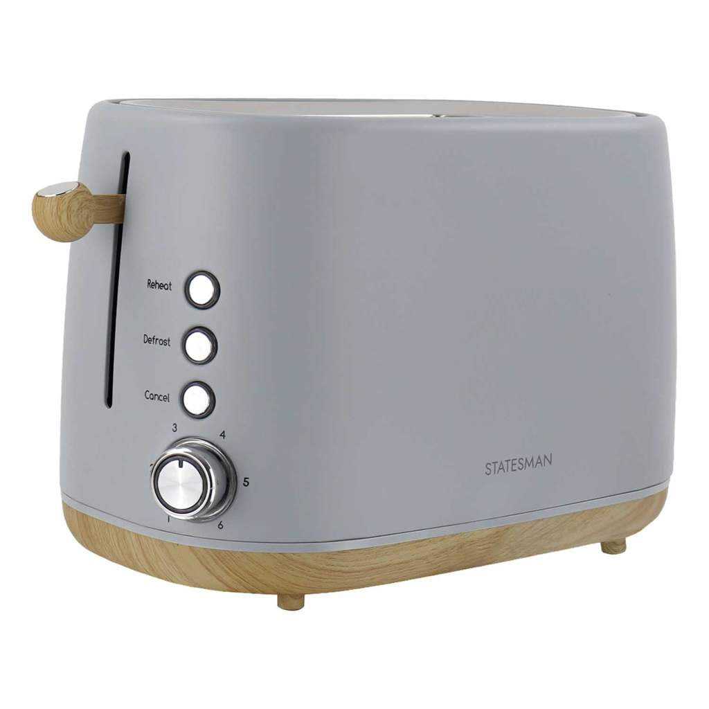 STATESMAN - 2 Slice Scandi Toaster - Grey - SKT05090GY - Kitchenary