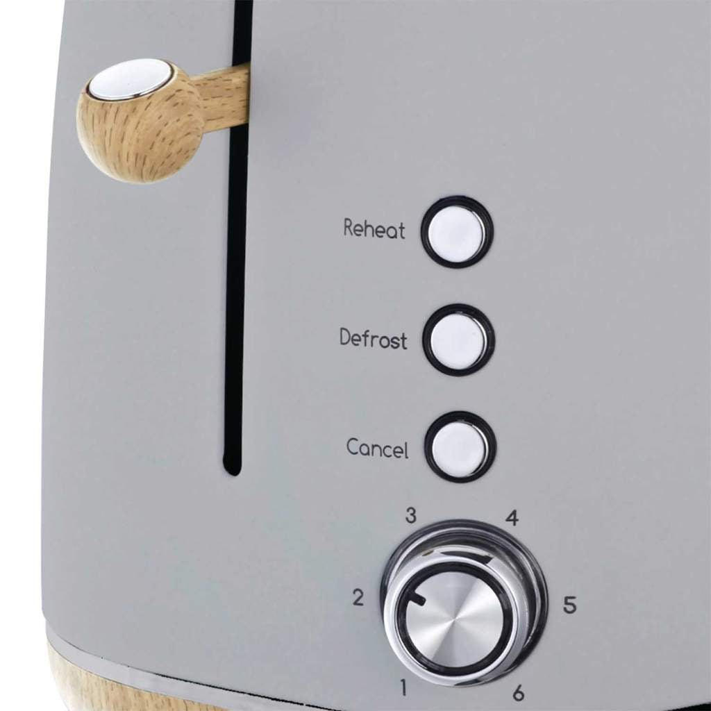 STATESMAN - 2 Slice Scandi Toaster - Grey - SKT05090GY - Kitchenary