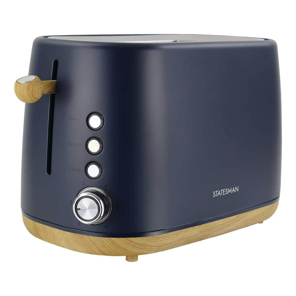 STATESMAN - 2 Slice Scandi Toaster - Navy Blue - SKT05090NB - Kitchenary