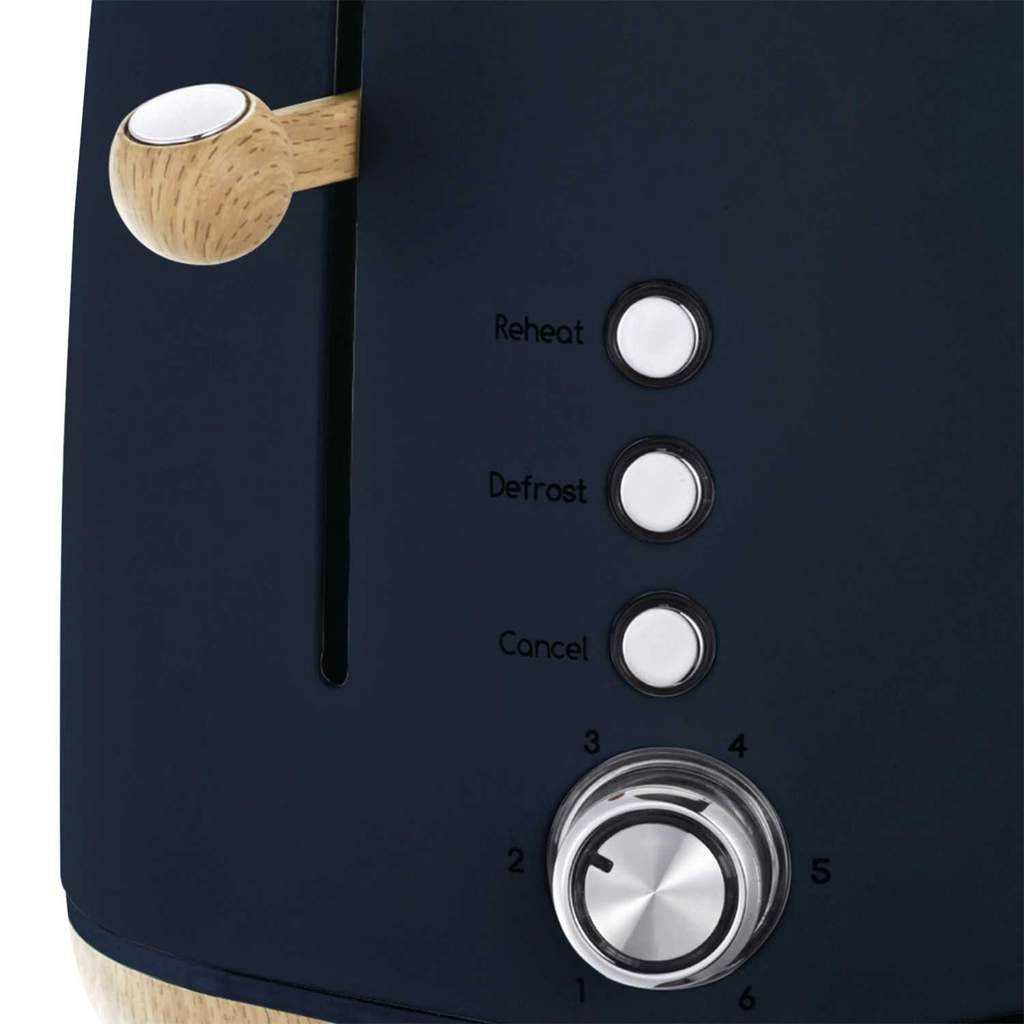 STATESMAN - 2 Slice Scandi Toaster - Navy Blue - SKT05090NB - Kitchenary