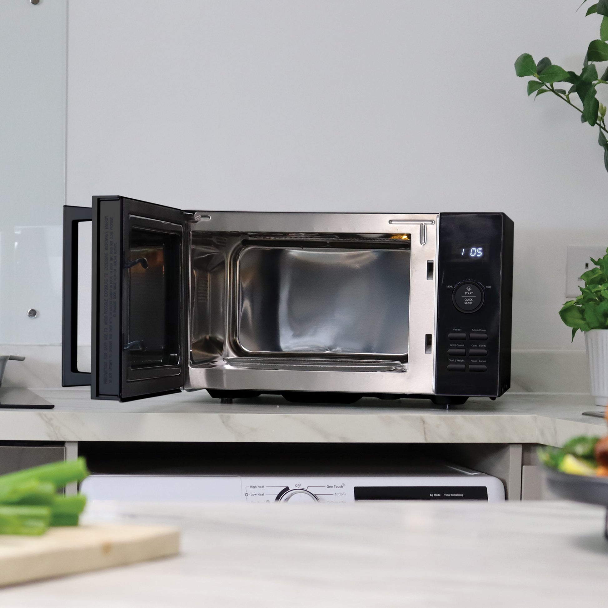 STATESMAN - 30L 900W Digital Combination Microwave - Black - SKMC0930SB - Kitchenary