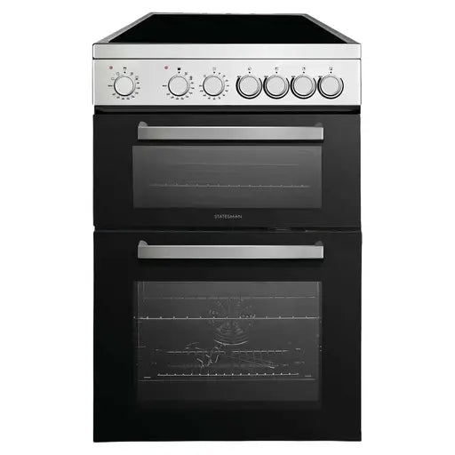 STATESMAN - 4 Zone 60cm Ceramic Dbl Cavity Oven W Timer - Inox - EDC160X - Kitchenary