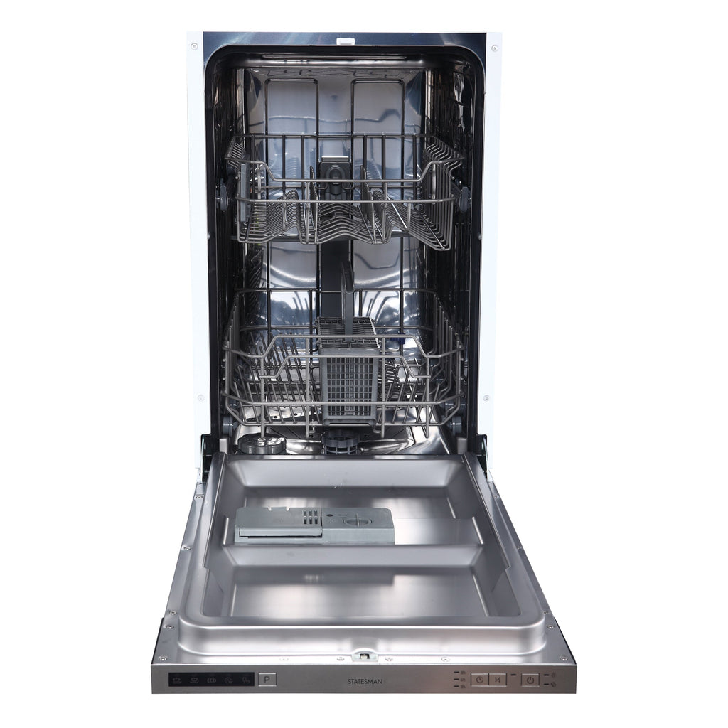STATESMAN - 45cm Integrated 9 Place Slimline Dishwasher - White - BDW4509 - Kitchenary