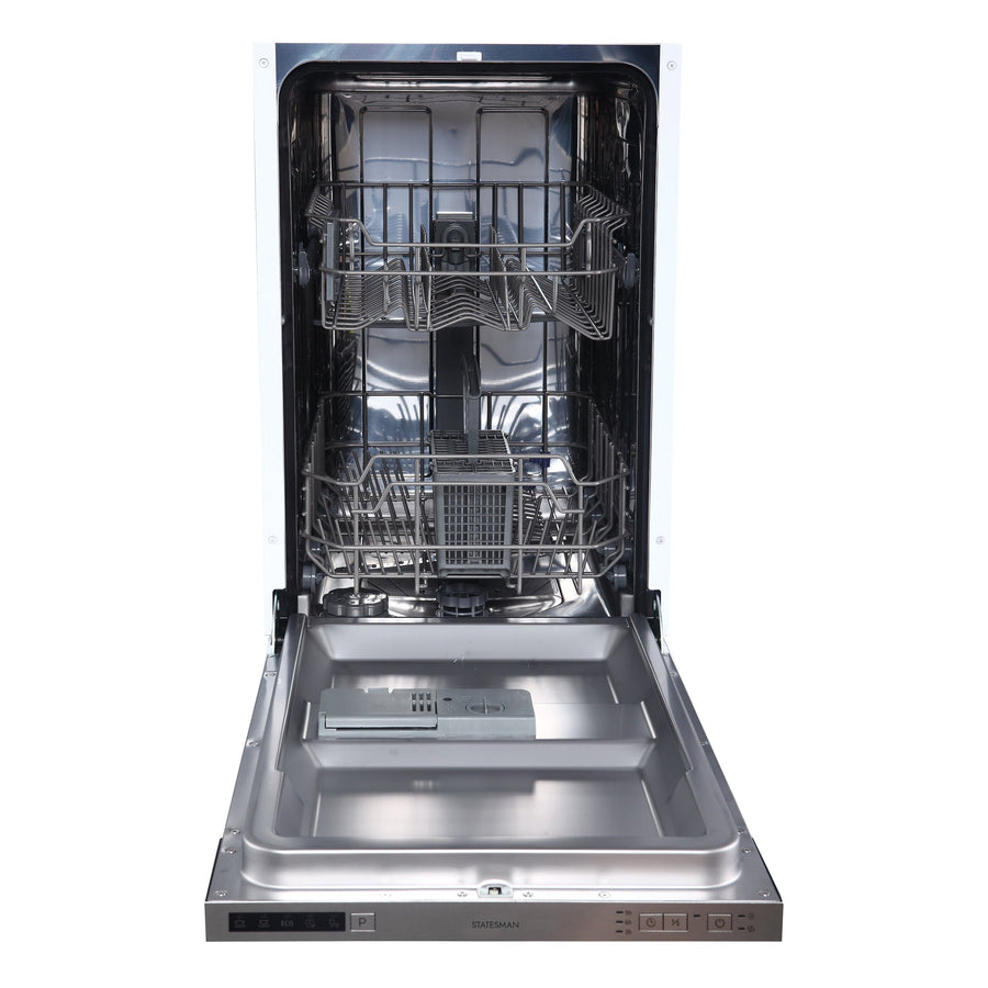 STATESMAN - 45cm Integrated 9 Place Slimline Dishwasher - White - BDW4509 - Kitchenary