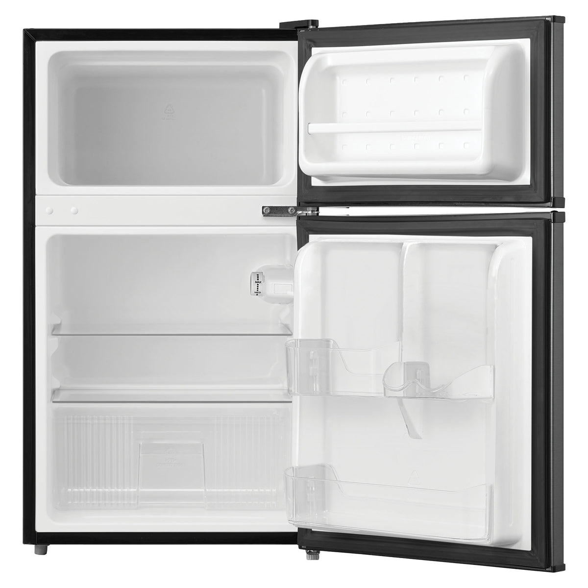 STATESMAN - 47cm Under Counter Fridge Freezer - Black - UC047FFB - Kitchenary