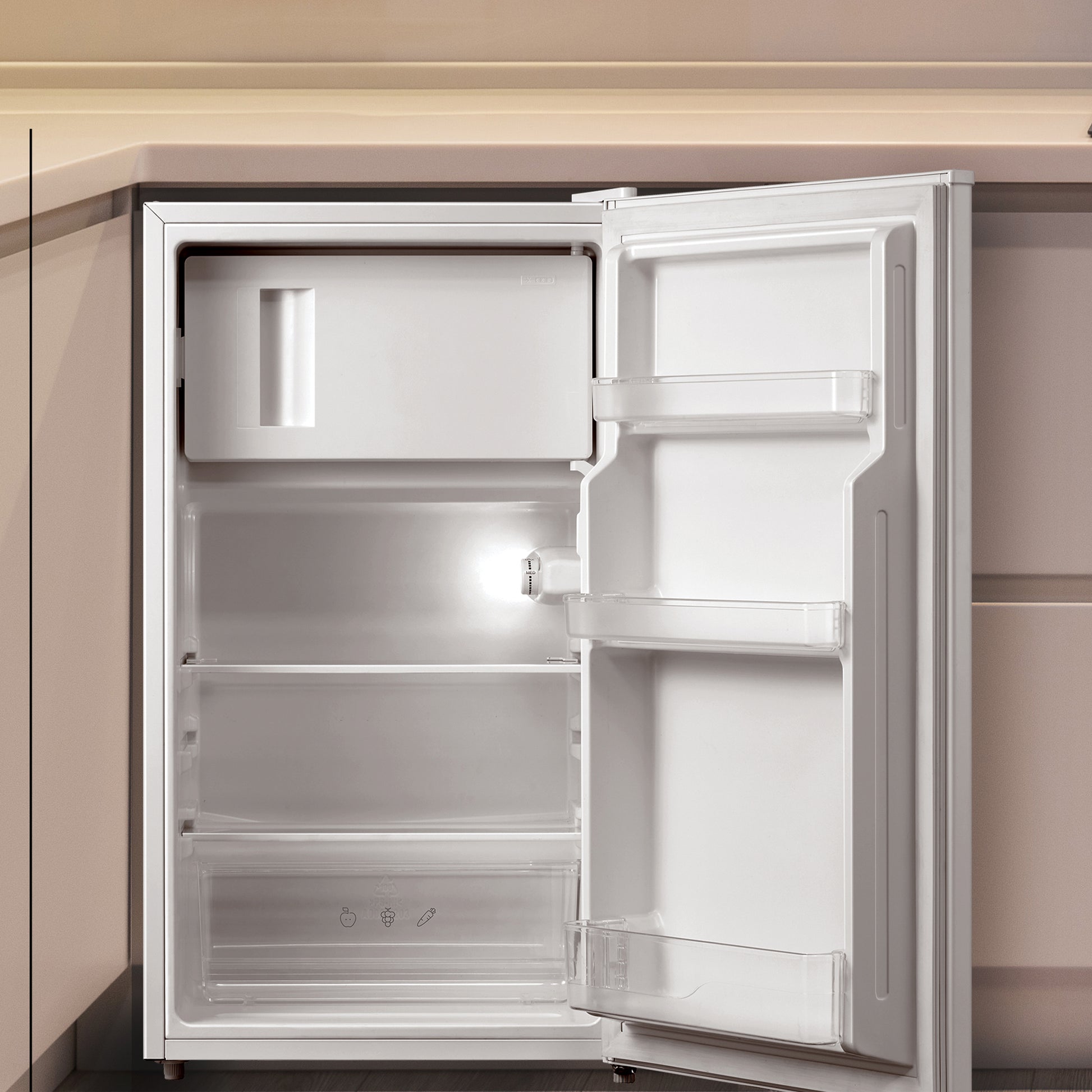 STATESMAN - 47cm Under Counter Fridge with Ice Box - White - UC47IBW - Kitchenary