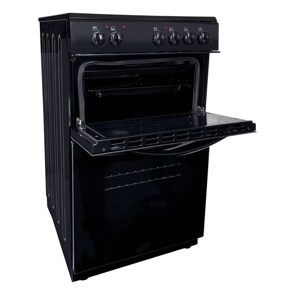 STATESMAN - 50cm Electric Double Oven, Ceramic - Black - EDC50B - Kitchenary