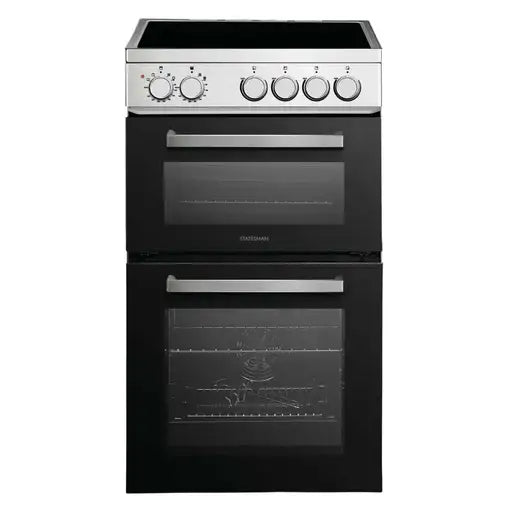 STATESMAN - 50cm Electric Double Oven, Ceramic - Inox - EDC150X - Kitchenary