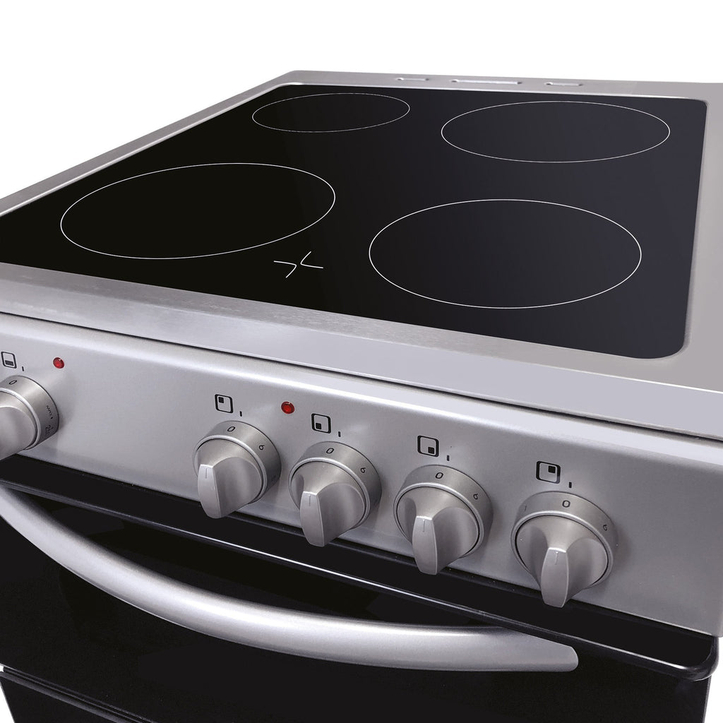 STATESMAN - 50cm Electric Double Oven, Ceramic - Silver - EDC50S - Kitchenary