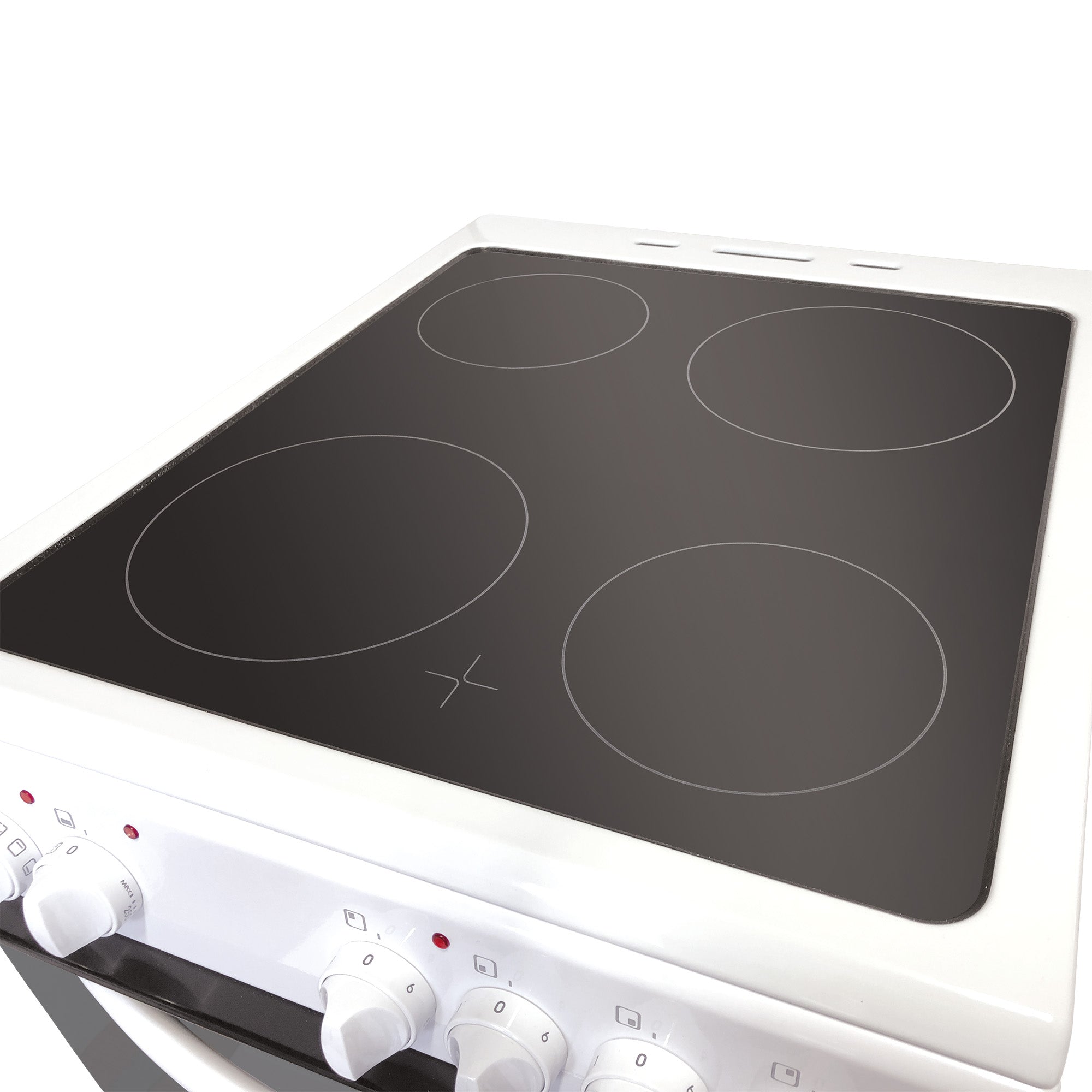 STATESMAN - 50cm Electric Double Oven, Ceramic - White - EDC50W - Kitchenary