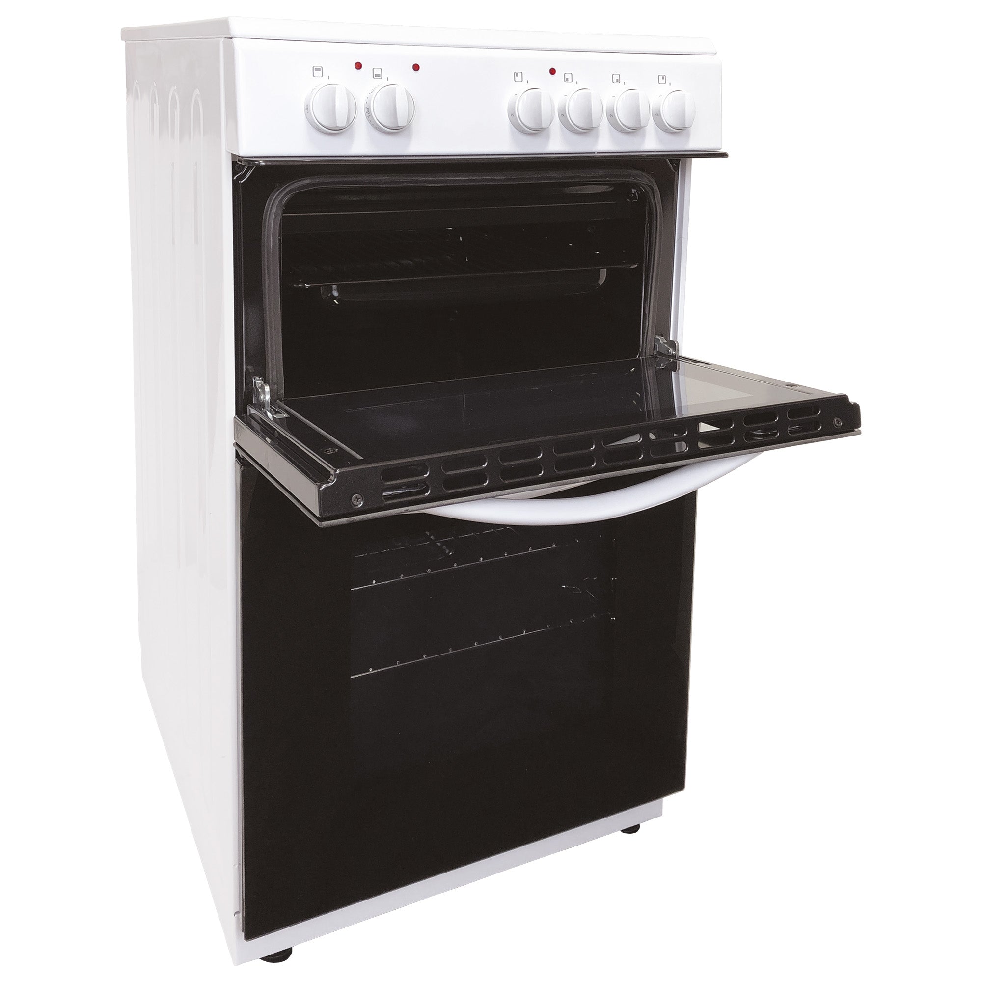 STATESMAN - 50cm Electric Double Oven, Ceramic - White - EDC50W - Kitchenary