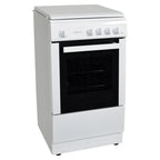 STATESMAN - 50cm Gas Cooker with Lid White - LEGACY50GSLF - Kitchenary