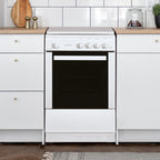 STATESMAN - 50cm Gas Cooker with Lid White - LEGACY50GSLF - Kitchenary