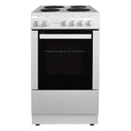 STATESMAN - 50cm Single Cavity Electric Cooker White - DELTA50W - Kitchenary