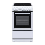 STATESMAN - 50cm Single Cavity Electric Cooker with Ceramic Hood - White - C050ESCW - Kitchenary