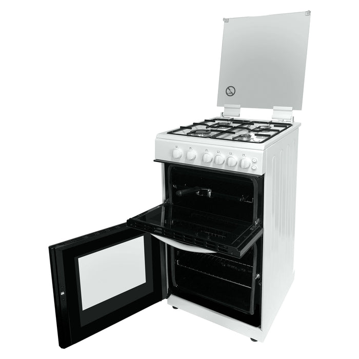 STATESMAN - 50cm Twin Cavity, Lidded, Gas - White - GTL50W - Kitchenary