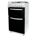 STATESMAN - 50cm Twin Cavity, Lidded, Gas - White - GTL50W - Kitchenary