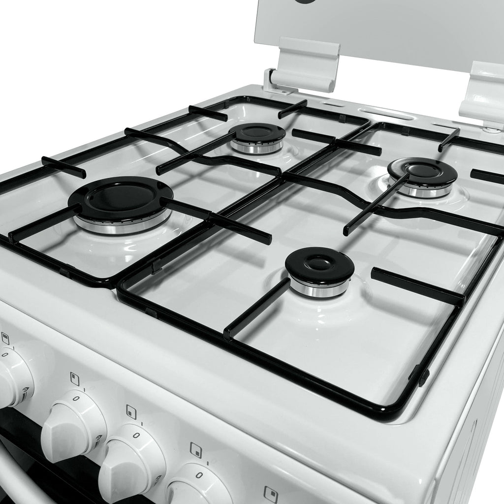 STATESMAN - 50cm Twin Cavity, Lidded, Gas - White - GTL50W - Kitchenary