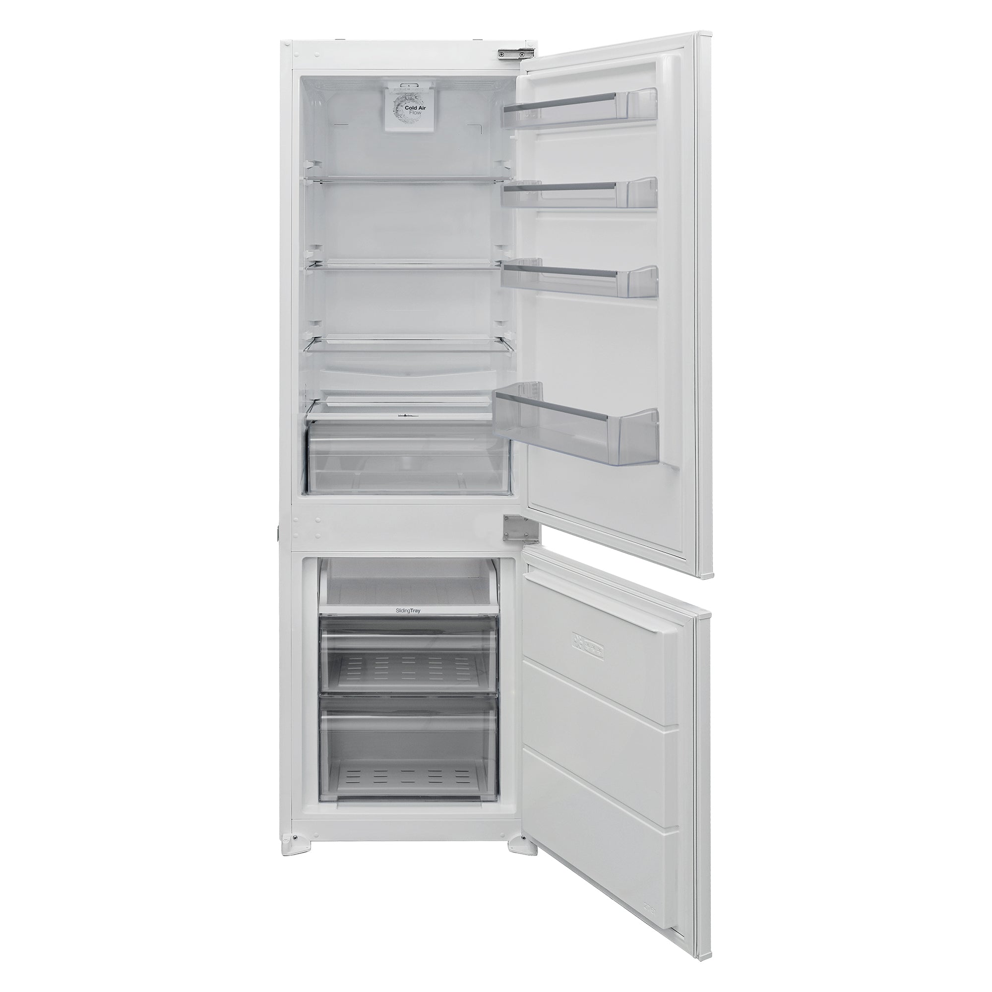 STATESMAN - 55cm Integrated 50/50 Frost Free Fridge Freezer - White - BIFF15050FF - Kitchenary