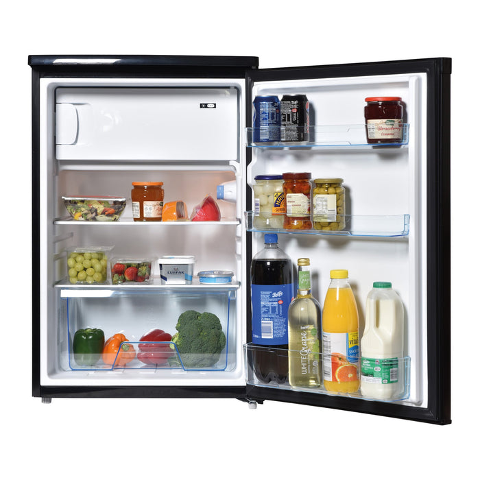 STATESMAN - 55cm Under Counter Fridge with 4* Ice Box - Black - R155B - Kitchenary