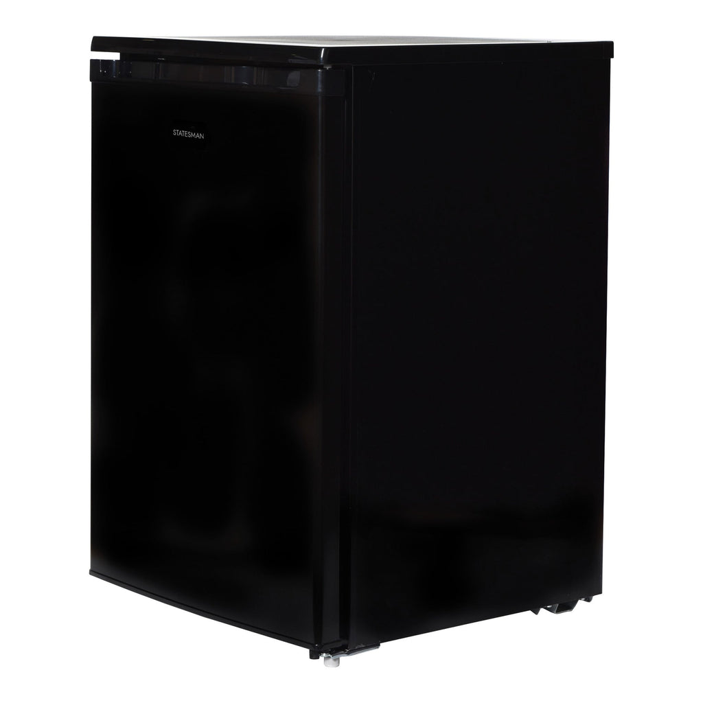 STATESMAN - 55cm Under Counter Fridge with 4* Ice Box - Black - R155B - Kitchenary