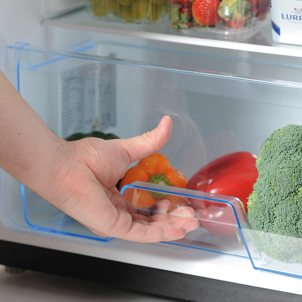 STATESMAN - 55cm Under Counter Fridge with 4* Ice Box - Black - R155B - Kitchenary