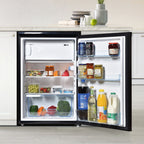 STATESMAN - 55cm Under Counter Fridge with 4* Ice Box - Black - R155B - Kitchenary