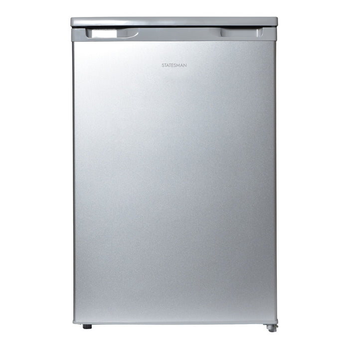 STATESMAN - 55cm Under Counter Fridge with 4* Ice Box - Silver - R155S - Kitchenary