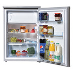 STATESMAN - 55cm Under Counter Fridge with 4* Ice Box - Silver - R155S - Kitchenary