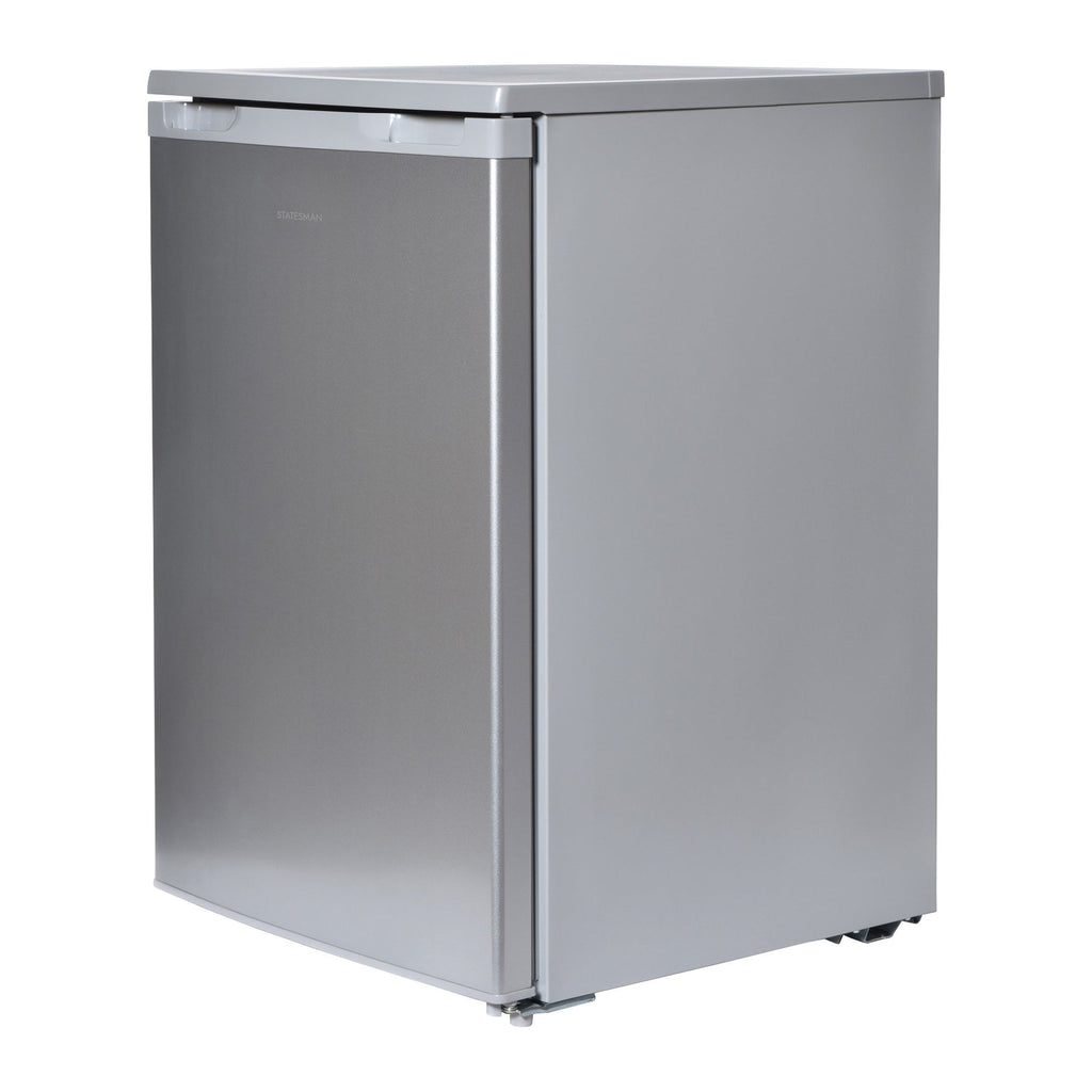STATESMAN - 55cm Under Counter Fridge with 4* Ice Box - Silver - R155S - Kitchenary