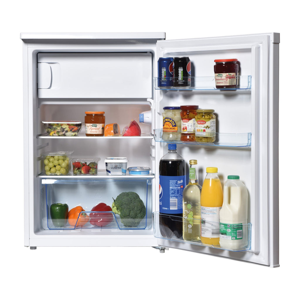STATESMAN - 55cm Under Counter Fridge with 4* Ice Box - White - R155W - Kitchenary