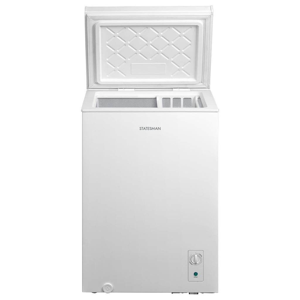STATESMAN - 57cm 100 Litre Chest Freezer - White - CHF100 - Kitchenary