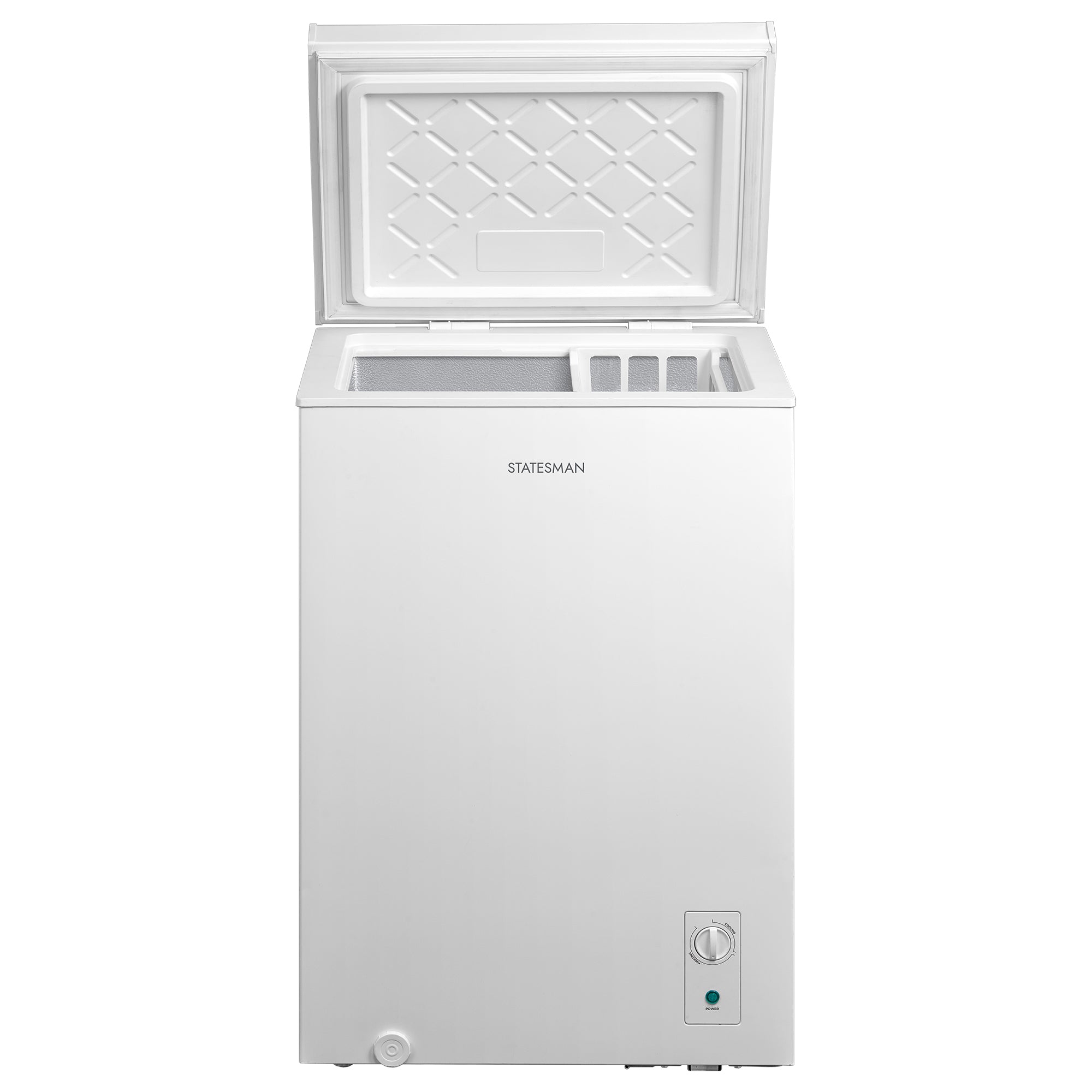 STATESMAN - 57cm 100 Litre Chest Freezer - White - CHF100 - Kitchenary