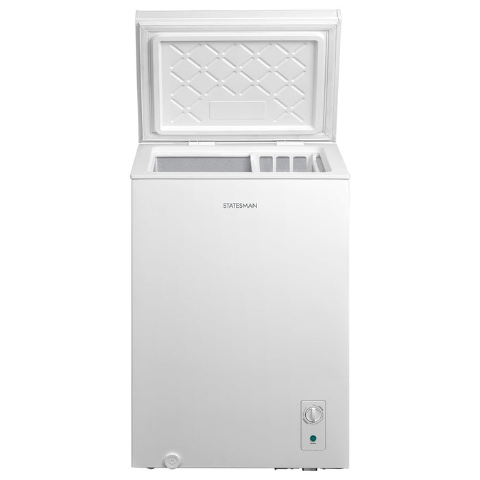STATESMAN - 57cm 100 Litre Chest Freezer - White - CHF100 - Kitchenary