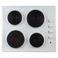 STATESMAN - 60cm 4 Plate Electric Hob - White - EH160WH - Kitchenary