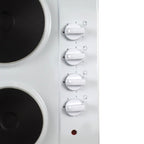 STATESMAN - 60cm 4 Plate Electric Hob - White - EH160WH - Kitchenary