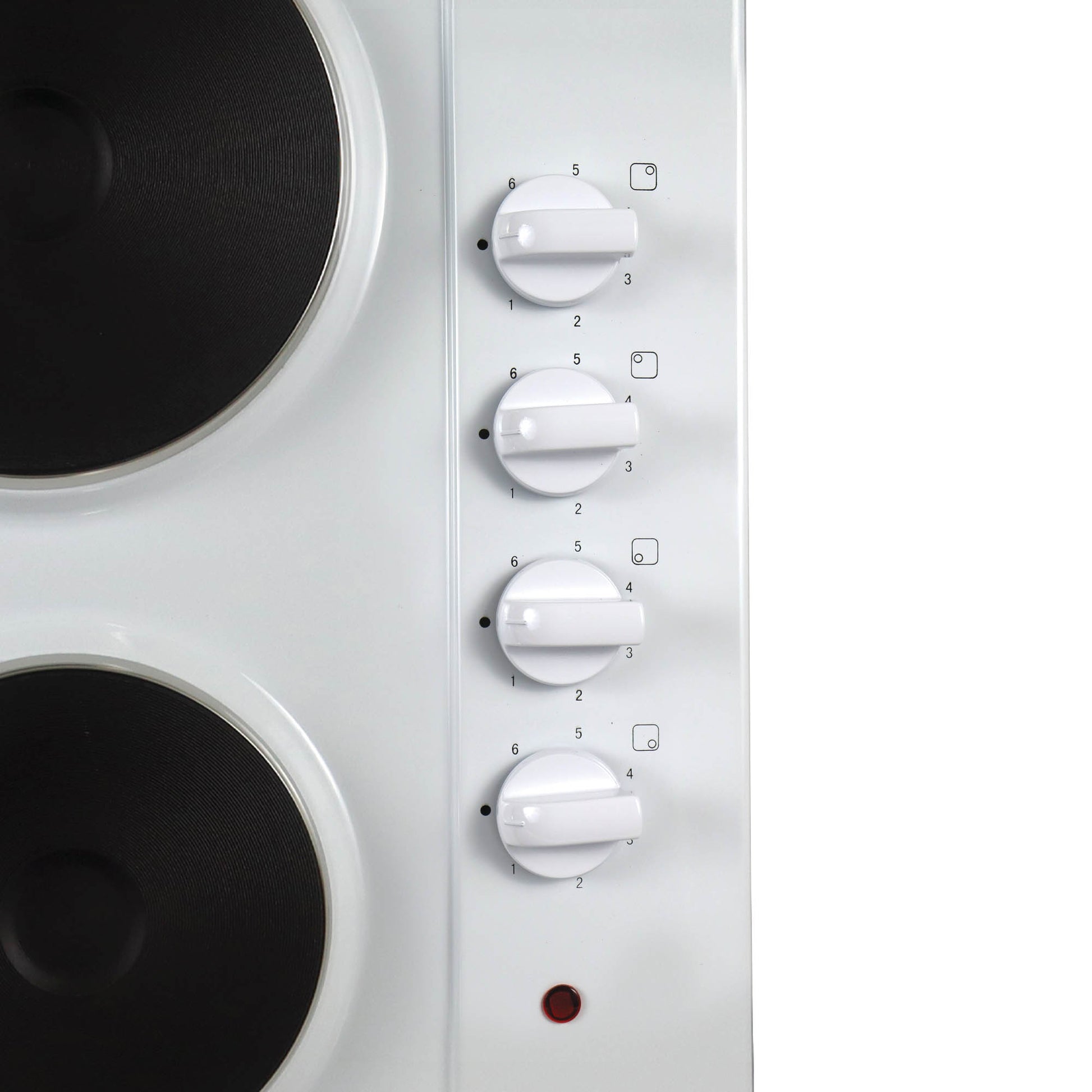 STATESMAN - 60cm 4 Plate Electric Hob - White - EH160WH - Kitchenary