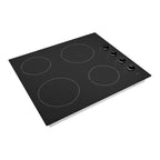 STATESMAN - 60cm 4 Zone Ceramic Hob Dial Control - Black - CHZ460D - Kitchenary
