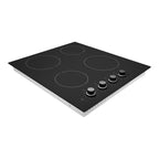 STATESMAN - 60cm 4 Zone Ceramic Hob Dial Control - Black - CHZ460D - Kitchenary